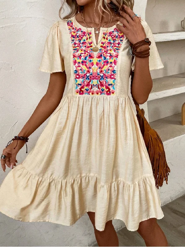 Floral Smock Dress