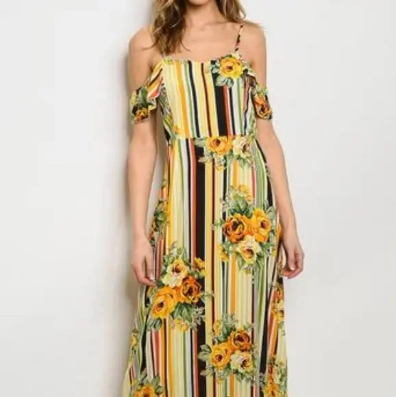 Floral Stripe Dress