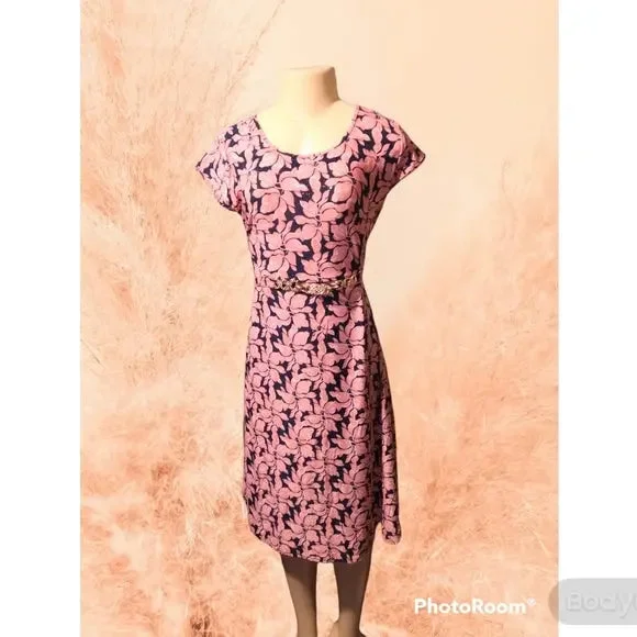 Pink Flower Dress with Bling