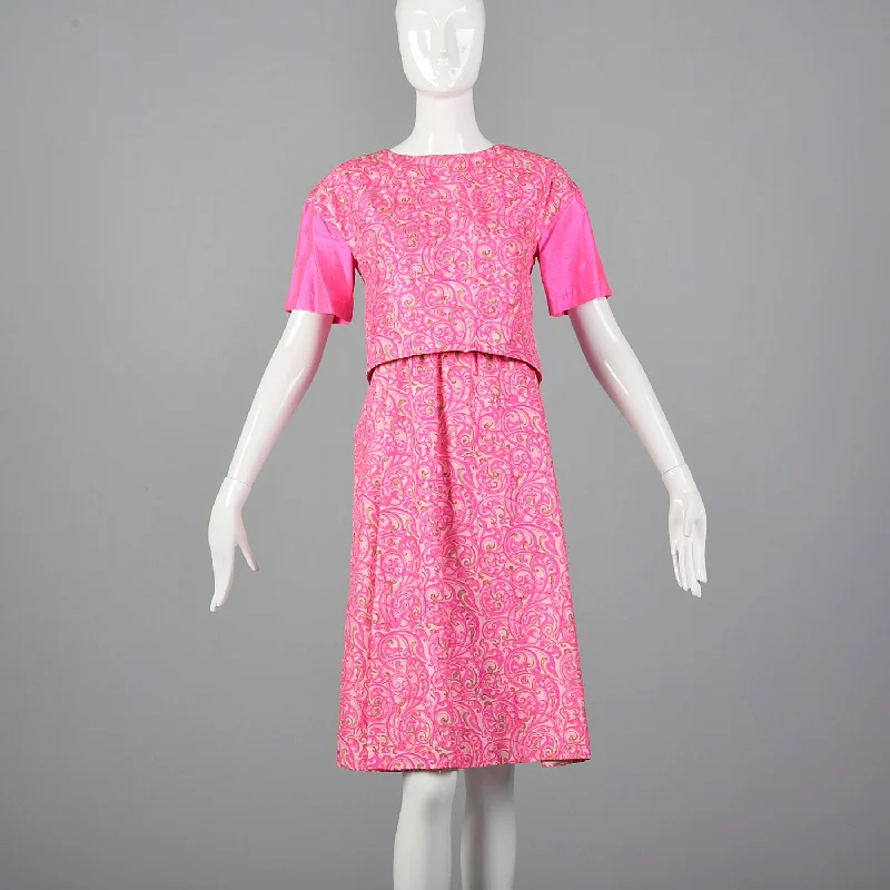 1960s Hot Pink Dress Set