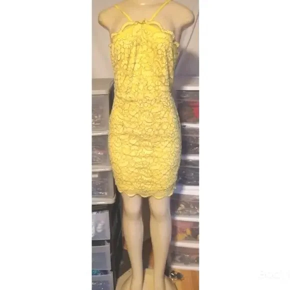 Yellow Halter Dress