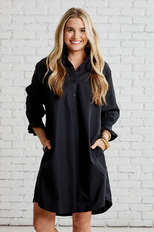 Kimberly Dress with Velvet Black