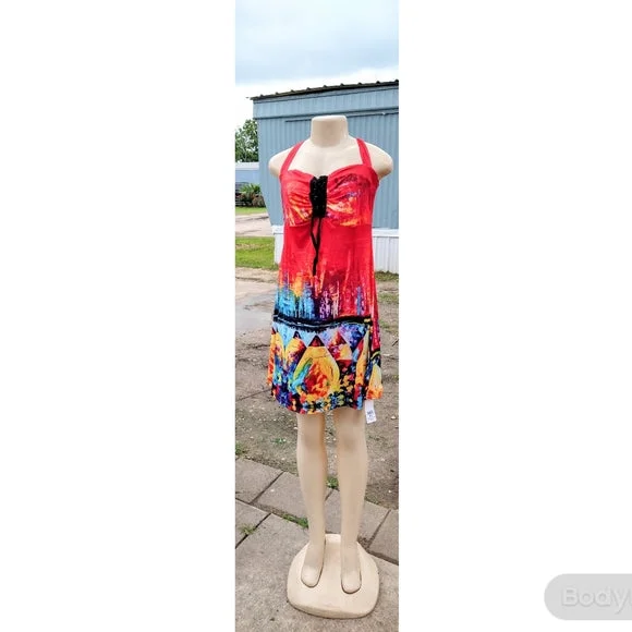 Red Summer Art Dress