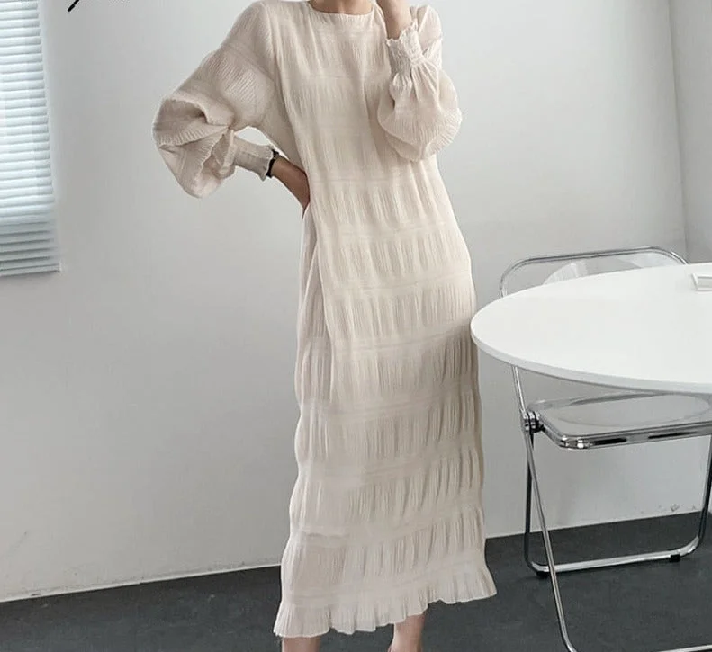Wjczt Elegant Chiffon Dress Women Summer Casual Simple Loose Dereees Female Korean Solid Lantern Sleeve Holiday Dress Wjczt Elegant Chiffon Dress Women Summer Casual Simple Loose Dereees Female Korean Solid Lantern Sleeve Holiday Dress