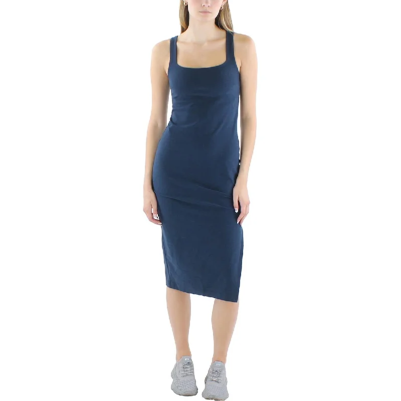 Beyond Yoga Womens Side Slit  Midi Dress