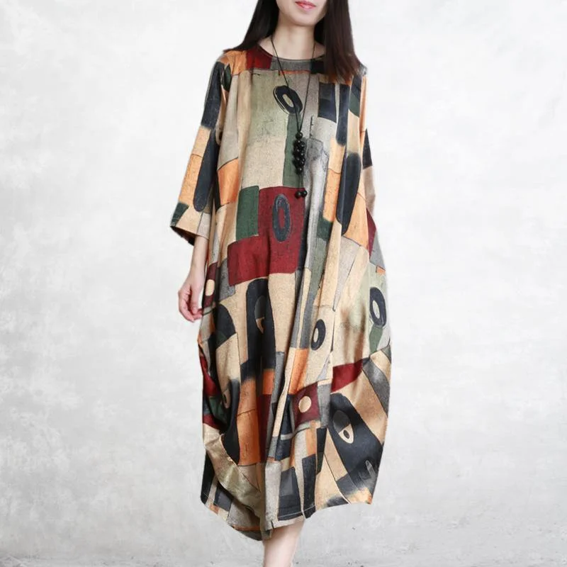 Women asymmetric chiffon dress yellow Maxi Dresses prints Trendy Ruffled Maxi Dress