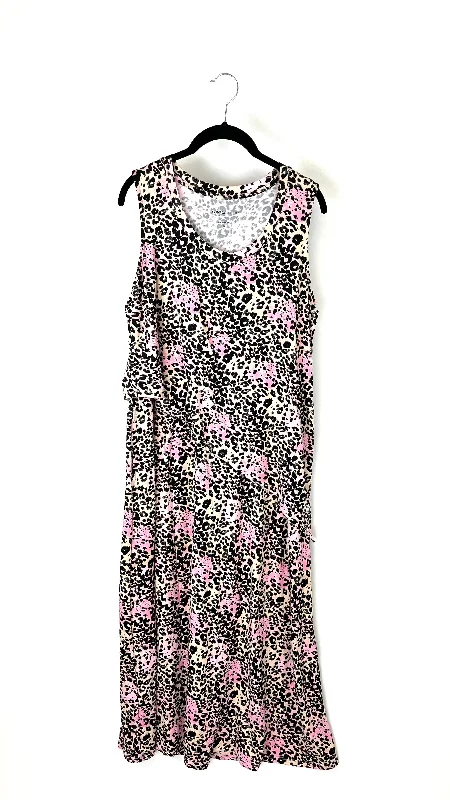 Cheetah Print Maxi Dress - Size 10/12