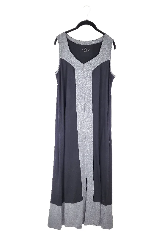 Black And Grey Maxi Dress - Small/Medium