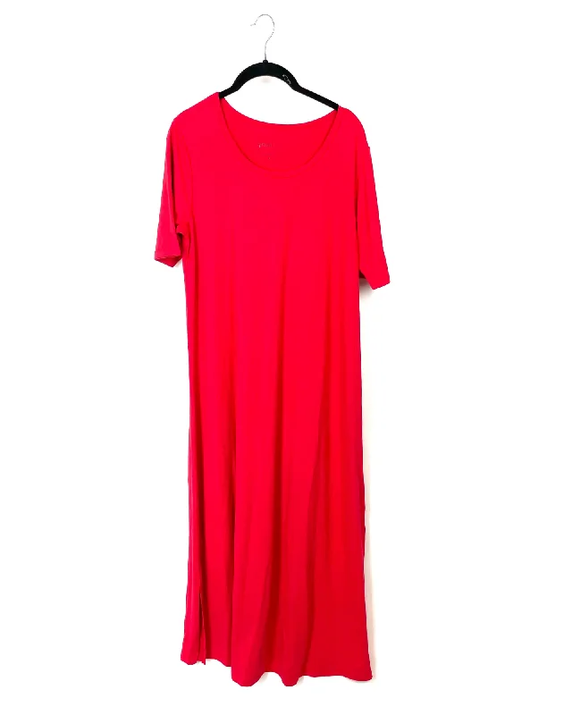 Red Maxi Dress - Medium