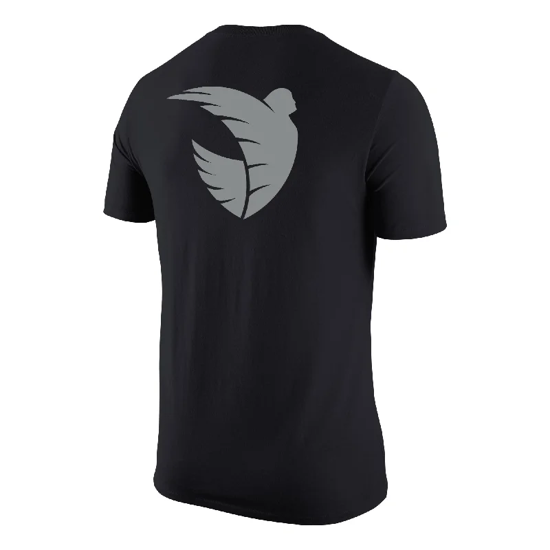 Angel City Nike Unisex Armour Emblem Black Short Sleeve T-Shirt Modern Contemporary Chic