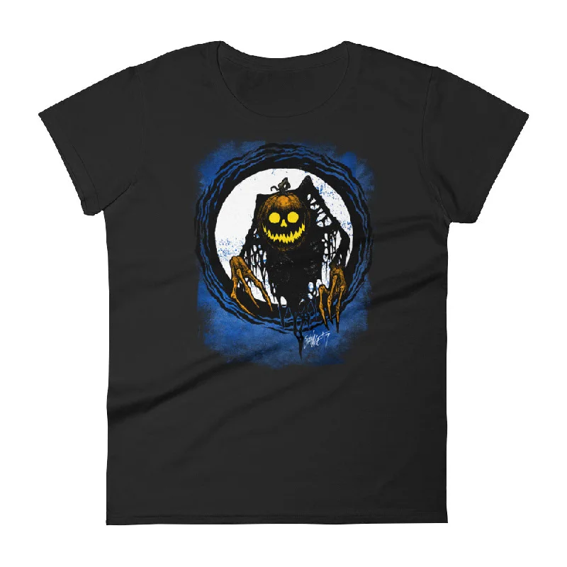 Pumpkin Wicked This Way Comes Women's short sleeve t-shirt Chenille Blend Fleece Blend Nylon Blend