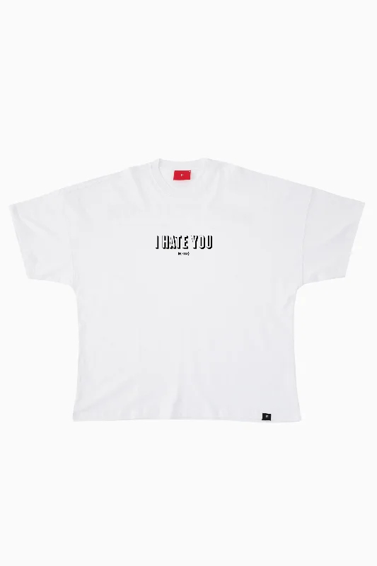 I Hate You / Drop Shoulder Oversize T-shirt