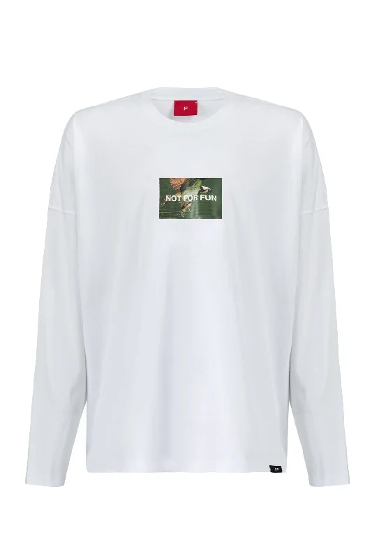 Not For Fun 005 / Long Sleeve Oversize T-shirt