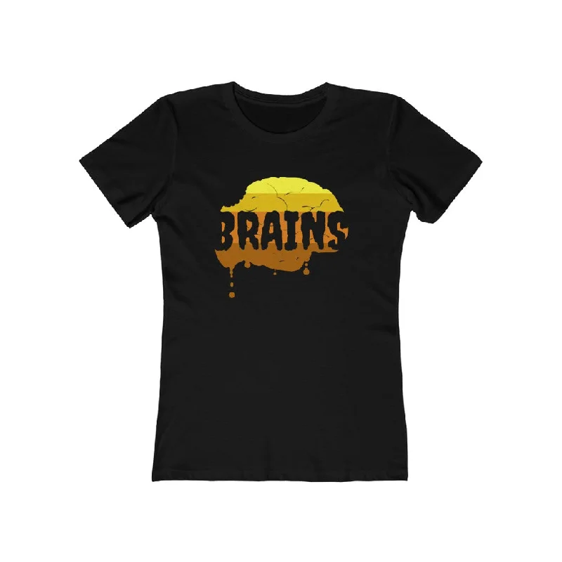 Halloween Zombie Brains - Women's 'Boyfriend Tee'