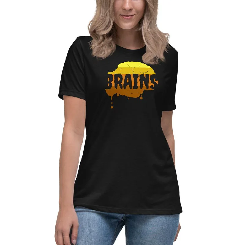 Halloween Zombie Brains - Women's Relaxed T-Shirt