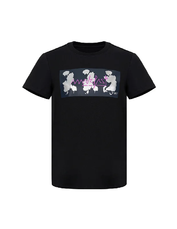 MARK FAST Women MF Dancing Floral Monster Metallic Printed T-Shirt