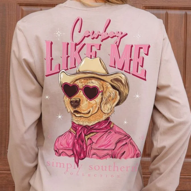 Simply Southern Women’s Long Sleeve T-Shirt - Cowboy Like Me