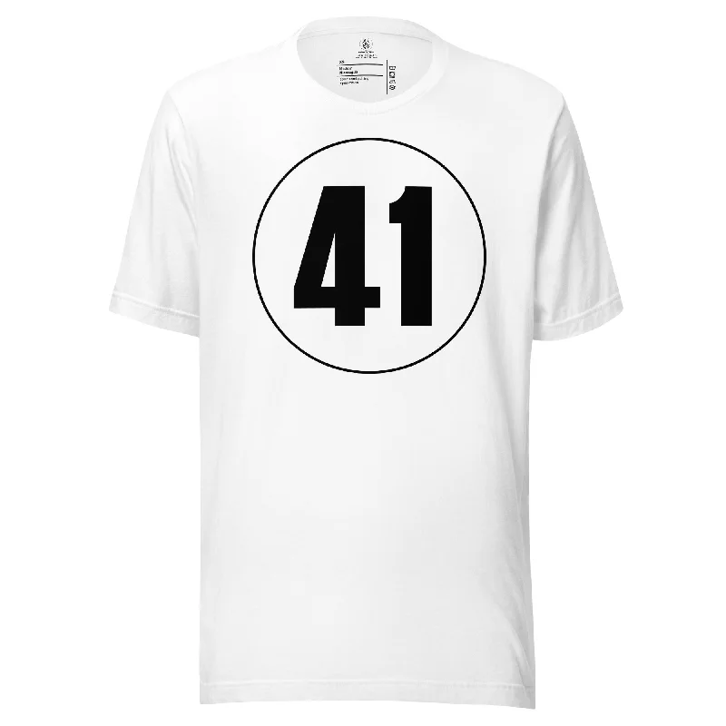 Unisex t-shirt: Black on White 41