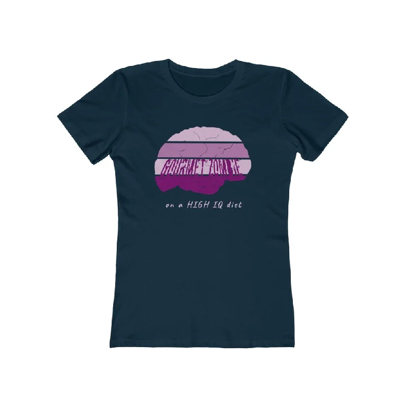 Gourmet Zombie on a High IQ Diet - Women's 'Boyfriend Tee'