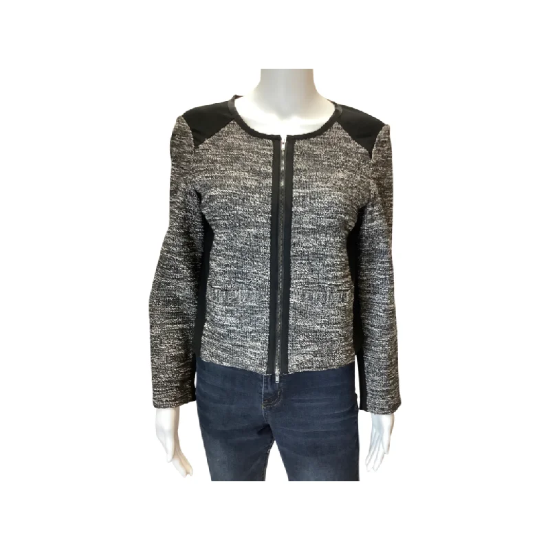 Eileen Fisher Black White Jacket Size S Nylon Jacket Polyester Jacket Spandex Jacket Eileen Fisher Black White Jacket Size S Nylon Jacket Polyester Jacket Spandex Jacket