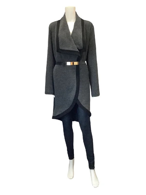 Joseph Ribkoff Women's Jacket Grey Cardigan Knit Tunic Size: 12 Oversized Jacket Tailored Jacket Straight Jacket Joseph Ribkoff Women's Jacket Grey Cardigan Knit Tunic Size: 12 Oversized Jacket Tailored Jacket Straight Jacket