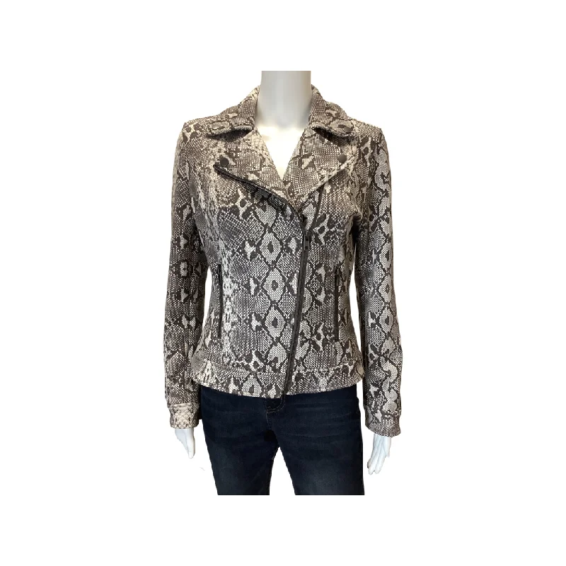 Liverpool Brown Snakeskin Pattern Jacket Size XS Denim Jacket Leather Jacket Suede Jacket Liverpool Brown Snakeskin Pattern Jacket Size XS Denim Jacket Leather Jacket Suede Jacket