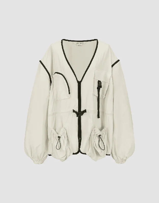 V-Neck Straight Jacket Notch Collar Jacket Peter Pan Collar Jacket Cowl Neck Jacket V-Neck Straight Jacket Notch Collar Jacket Peter Pan Collar Jacket Cowl Neck Jacket