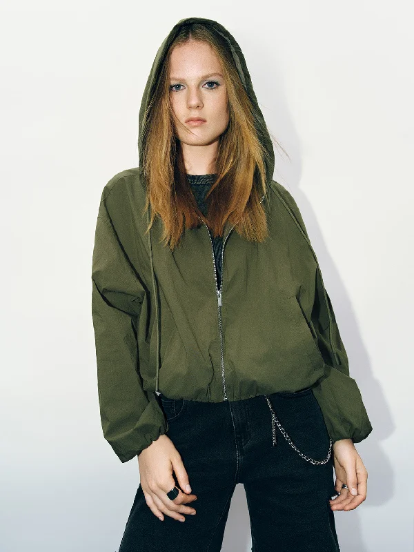 Zipper Front Hooded Oversized Jacket Print Jacket Jacquard Jacket Embroidered Jacket Zipper Front Hooded Oversized Jacket Print Jacket Jacquard Jacket Embroidered Jacket