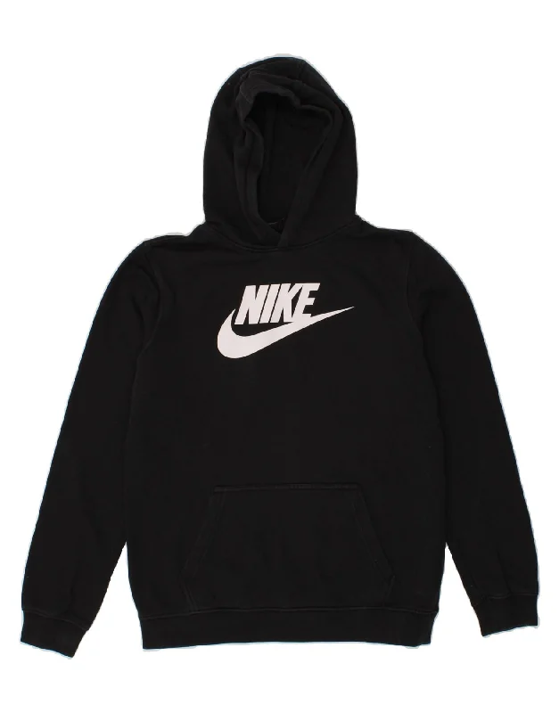 NIKE Boys Graphic Hoodie Jumper 13-14 Years XL Black Hoodie with Side Slits Relaxed Casual NIKE Boys Graphic Hoodie Jumper 13-14 Years XL Black Hoodie with Side Slits Relaxed Casual