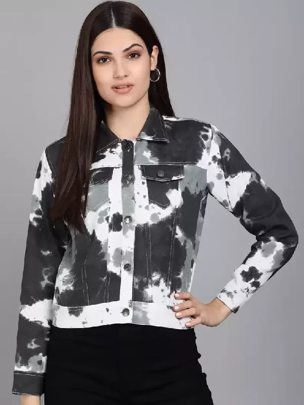 TANDUL  Full Sleeve Dyed Women Casual Jacket