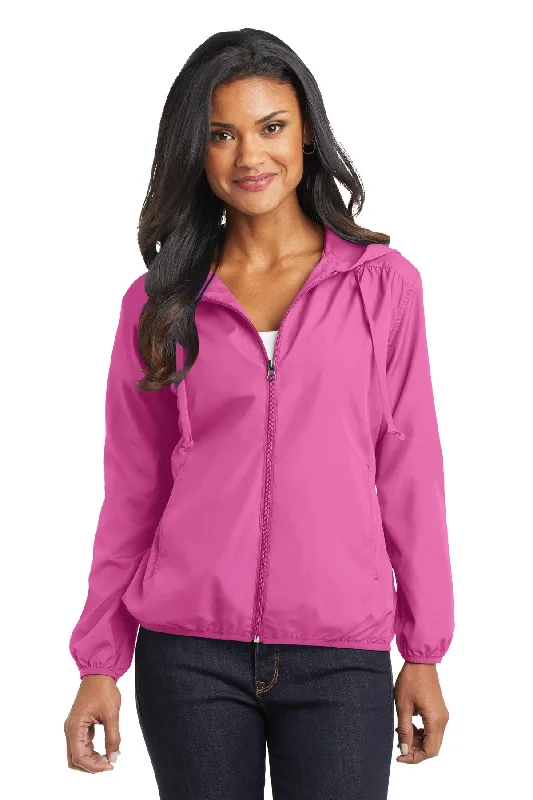 Port Authority Ladies Hooded Essential Jacket. L305