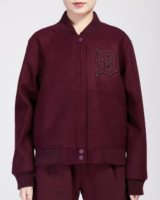 Pro Standard - Detroit Tigers Neutral Wool Jacket - Wine