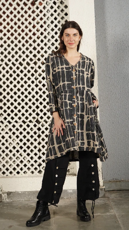 Solomon Linen Blend Jacket in Onyx