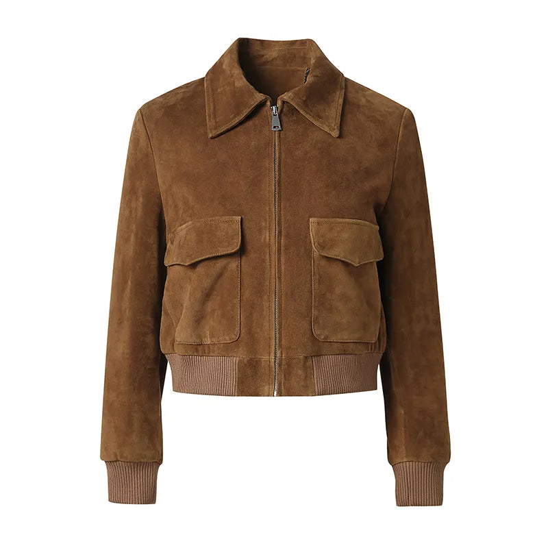 Women's Real Sheepskin Leather Jacket