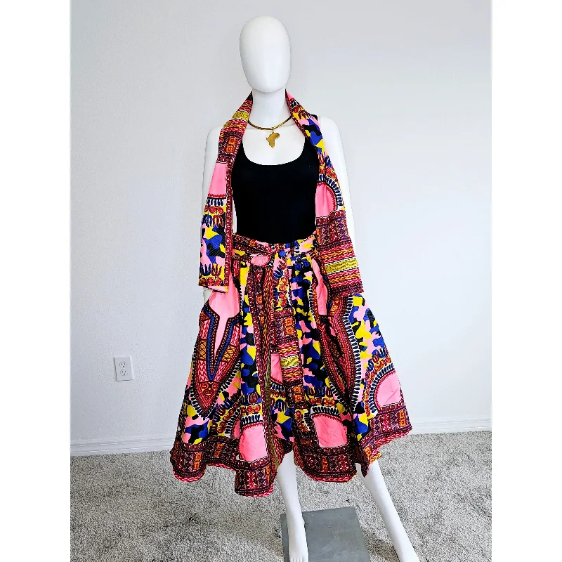 African Dashiki Print Maxi Skirt Free size- STRETCH FITS M TO 2XL leather skirt bold African Dashiki Print Maxi Skirt Free size- STRETCH FITS M TO 2XL leather skirt bold