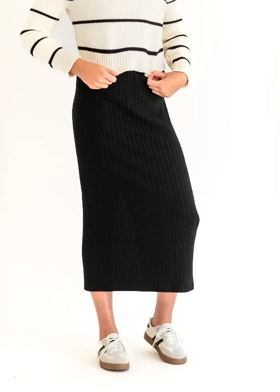 Louisa Ribbed Maxi Skirt - FINAL SALE linen skirt light