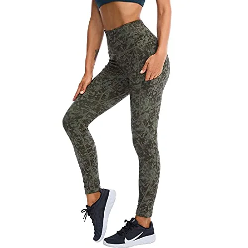 DKCOSY Leggings with Pockets for Women High Waisted Printed Yoga Pants for Women Workout Leggings for Women with Side Pockets (Flower Green, Small) Fashionable Smooth Fit Leggings DKCOSY Leggings with Pockets for Women High Waisted Printed Yoga Pants for Women Workout Leggings for Women with Side Pockets (Flower Green, Small) Fashionable Smooth Fit Leggings