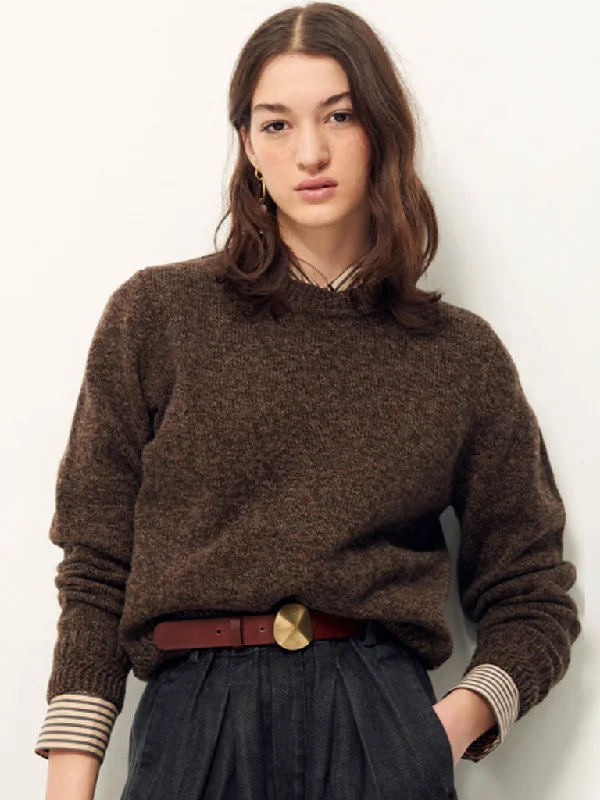 Sessun Silty Sweater in Dark Stone Thin Thick Dense