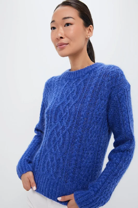 Cobalt Willow Fisherman Sweater