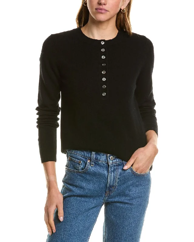 InCashmere Henley Cashmere Sweater