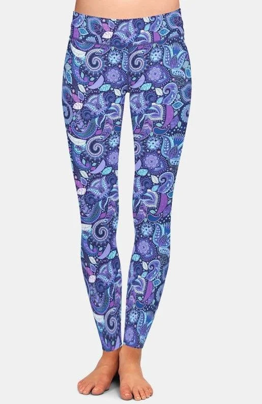 Ladies Beautiful 3D Wild Floral Printed Leggings