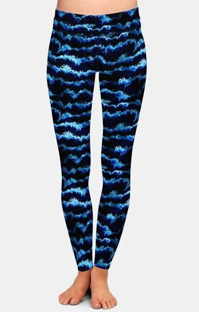 Ladies Gorgeous Waves Printed Leggings