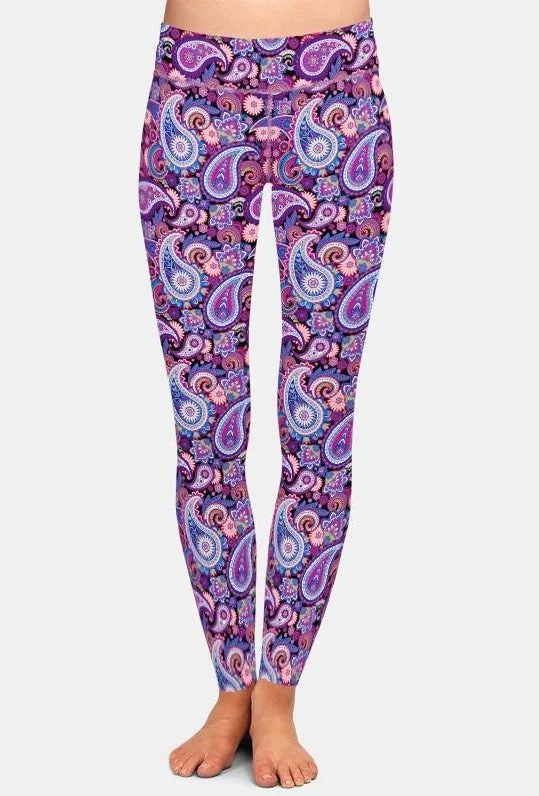 Ladies New Design 3D Paisley Printed Leggings