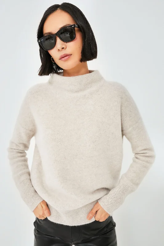 Marble Funnel Neck Sweater