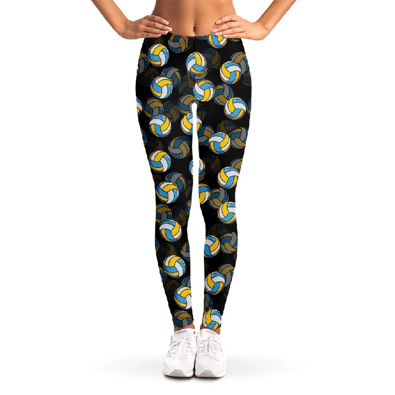 Volleyball Pattern Print Women's Leggings