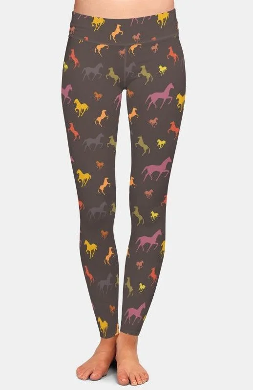 Womens 3D Horse Printed Leggings