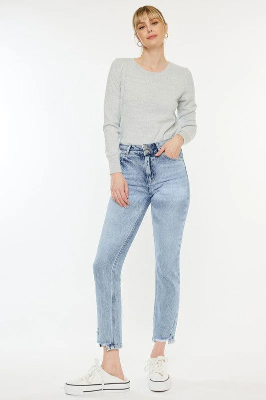 Kan Can USA High Rise Slim Straight Jeans