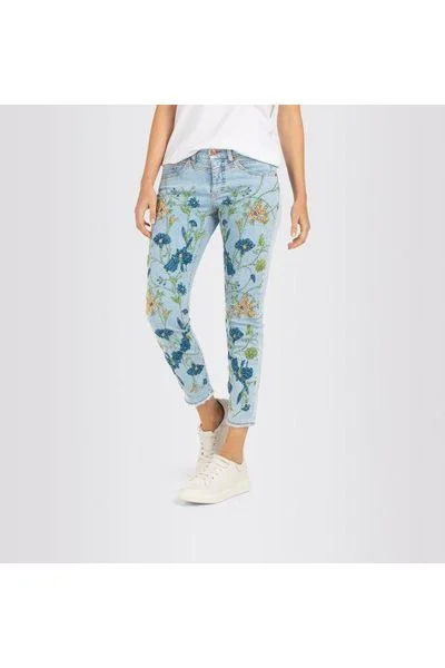 Mac Jeans Rich Cropped Flower 5756-9A-0391 | D283 Embroidered | Clearance Final Sale