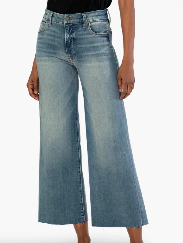 Meg High Rise Fab Ab Wide Leg Raw Hem Jeans in Win Wash Chic Vintage-Inspired Denim Jeans Meg High Rise Fab Ab Wide Leg Raw Hem Jeans in Win Wash Chic Vintage-Inspired Denim Jeans