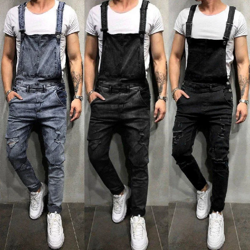 Men's Denim Jeans Overalls